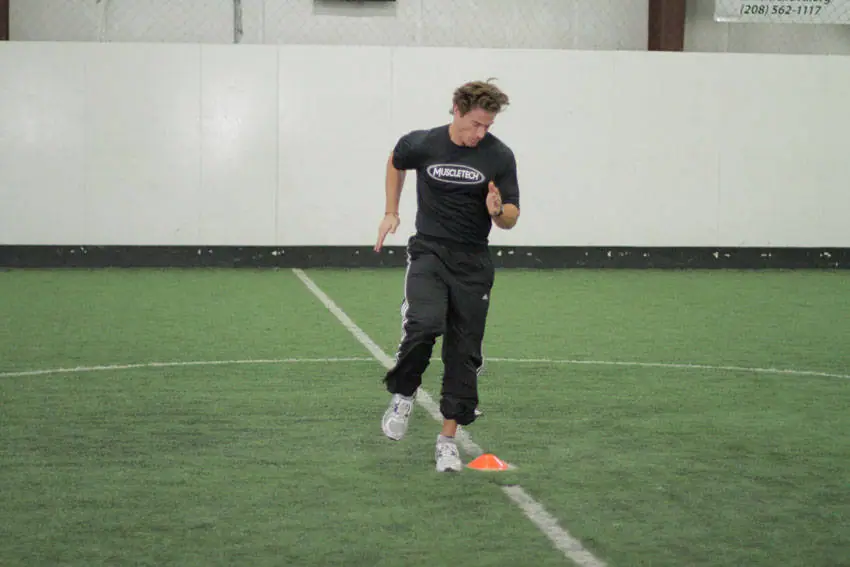 Single-Cone Sprint Drill — posisi awal