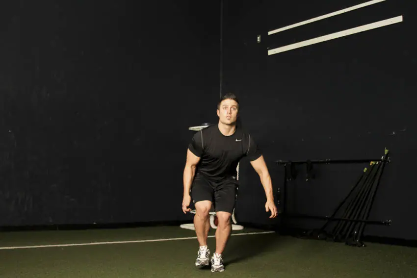 Single Leg Butt Kick — posisi awal