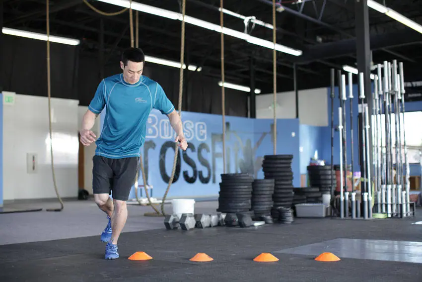 Single-Leg Lateral Hop — posisi awal