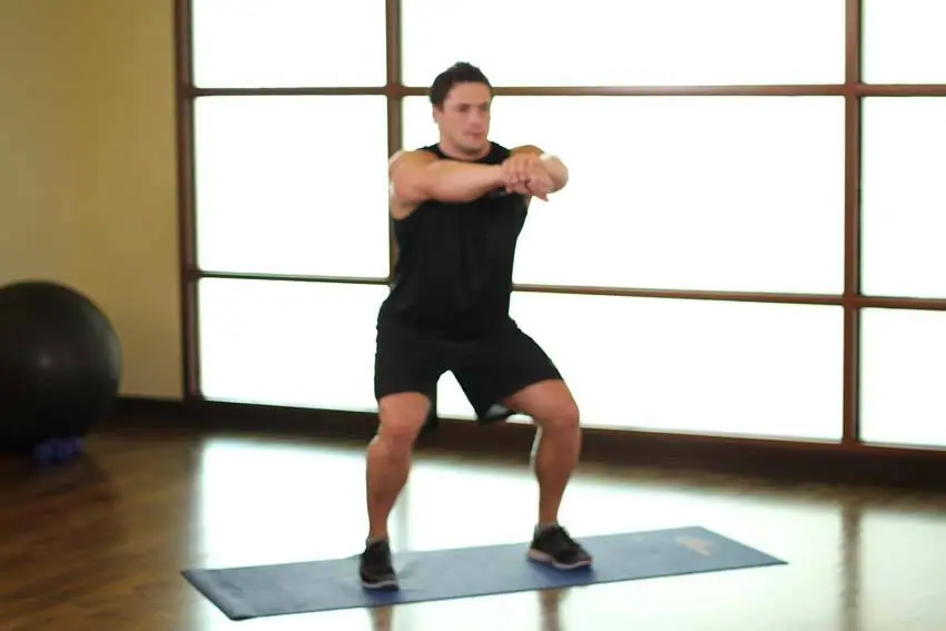 Sit Squats — posisi akhir