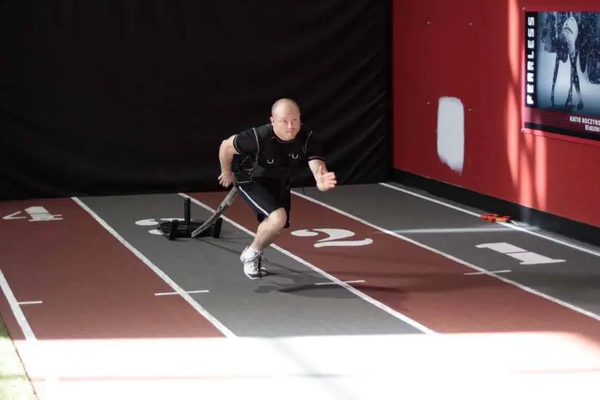 Sled Drag - Harness — posisi awal
