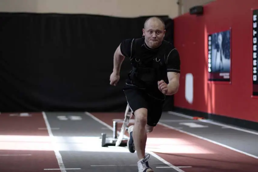 Sled Drag - Harness — posisi akhir