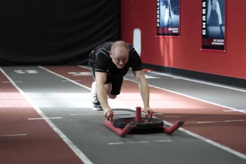 Sled Push — posisi awal