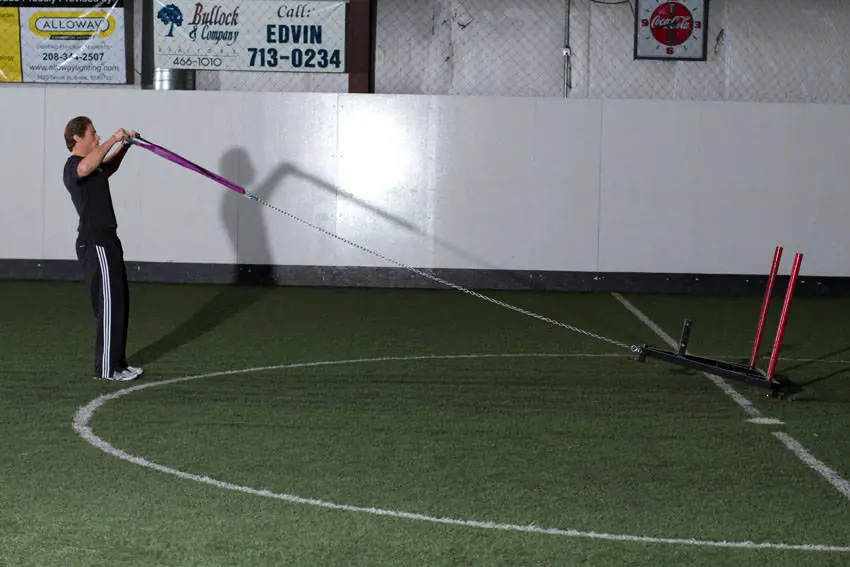 Sled Reverse Flye — posisi akhir
