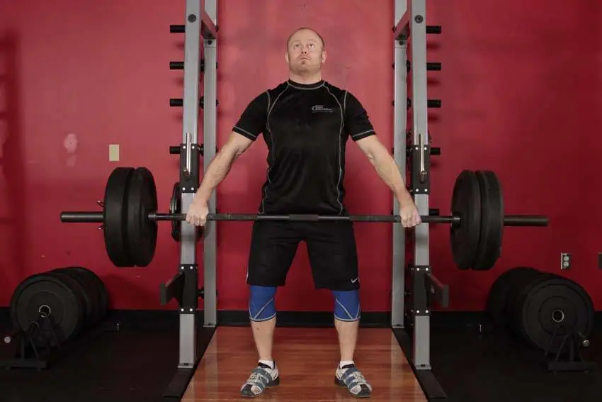 Snatch Shrug — posisi awal