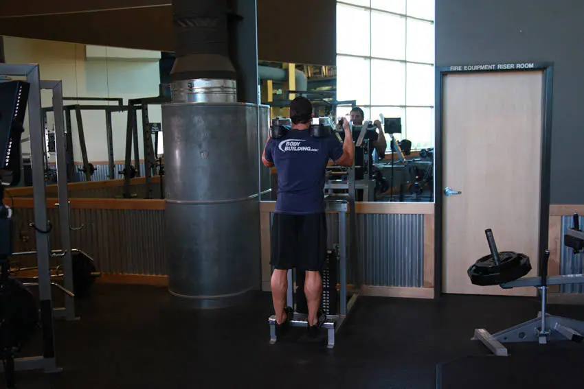 Standing Calf Raises — posisi awal