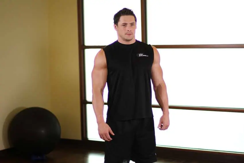 Triceps Stretch — posisi awal