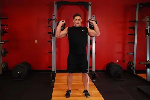 Two-Arm Kettlebell Military Press