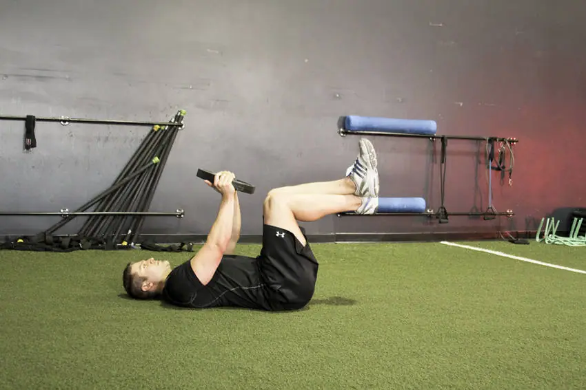 Weighted Crunches — posisi awal