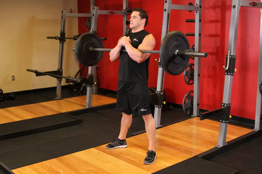 Zercher Squats — posisi awal